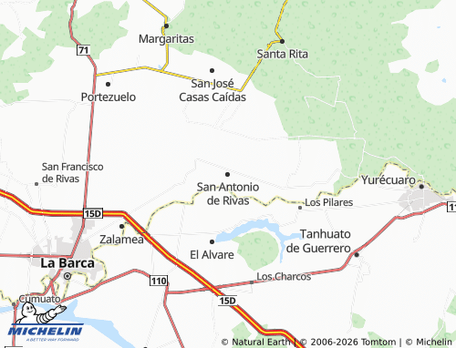 Kaart MICHELIN San Antonio de Rivas - ViaMichelin