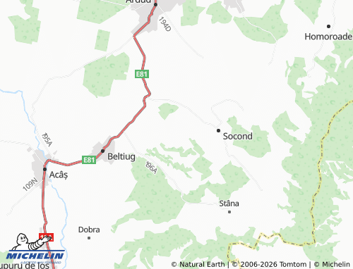 Mappa MICHELIN Șandra - ViaMichelin