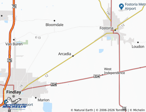 Mapa MICHELIN Arcadia - ViaMichelin