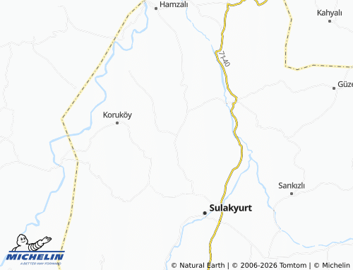 MICHELIN Akkuyu map - ViaMichelin