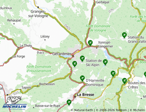 Mappa MICHELIN Gérardmer - ViaMichelin