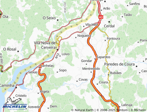 Mapa MICHELIN Cruz - ViaMichelin