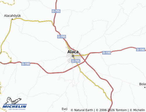 Carte MICHELIN Alaca - ViaMichelin