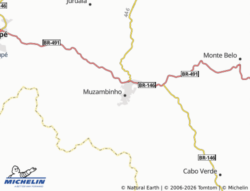 Mapa MICHELIN Muzambinho - ViaMichelin