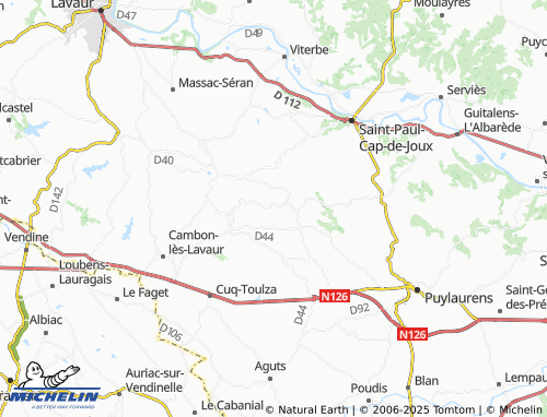 MICHELIN Magrin map - ViaMichelin