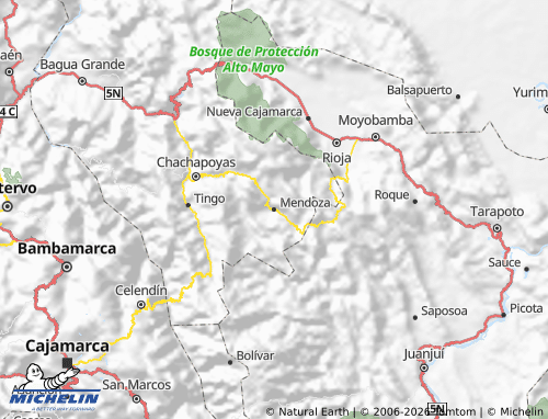 MICHELIN Rodríguez de Mendoza map - ViaMichelin