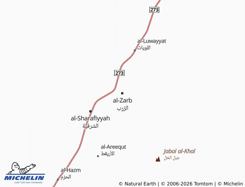 Carte MICHELIN al-Zarb - ViaMichelin