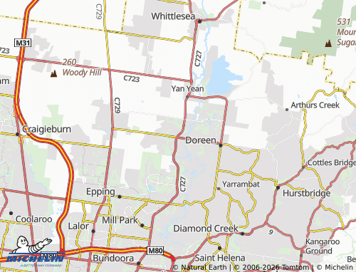 MICHELIN Mernda map - ViaMichelin