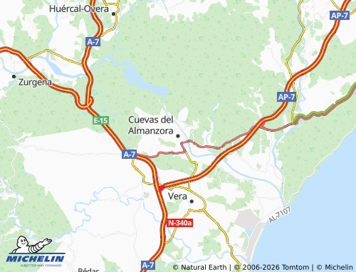 Carte MICHELIN Cuevas del Almanzora - ViaMichelin