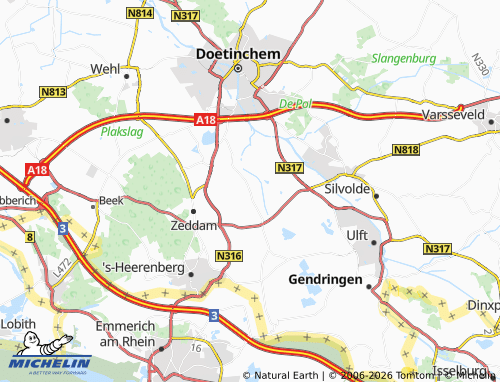 Kaart MICHELIN Vethuizen - ViaMichelin