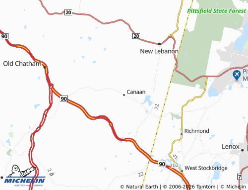 Mapa MICHELIN Canaan - ViaMichelin