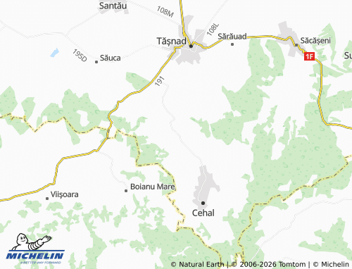 Mappa MICHELIN Cehăluț - ViaMichelin
