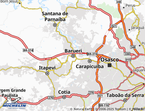 MICHELIN Vila São João map - ViaMichelin