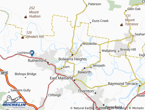 MICHELIN Bolwarra Heights map - ViaMichelin