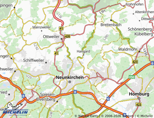 MICHELIN Wiebelskirchen map - ViaMichelin