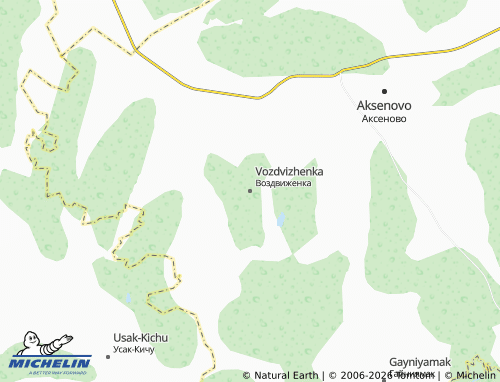 MICHELIN-Landkarte Vozdvizhenka - ViaMichelin