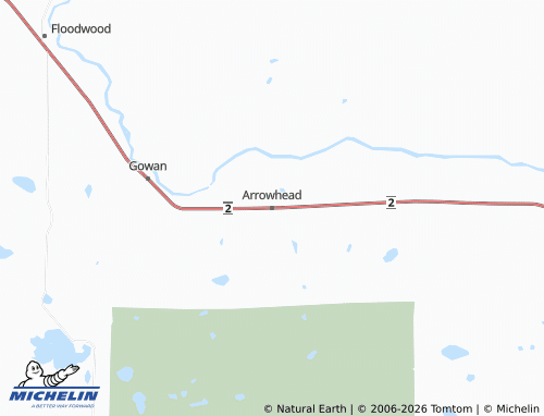 Mapa MICHELIN Arrowhead - ViaMichelin
