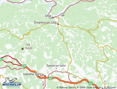Mapa MICHELIN Javorje - ViaMichelin