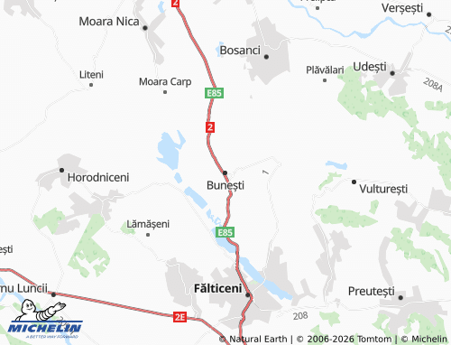 MICHELIN Bunești map - ViaMichelin