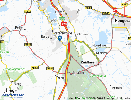 MICHELIN De Punt map - ViaMichelin
