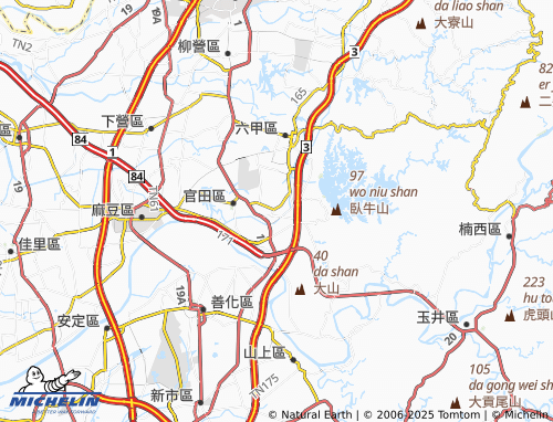 MICHELIN Jhongsie map - ViaMichelin