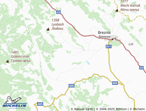 MICHELIN Sadovik map - ViaMichelin