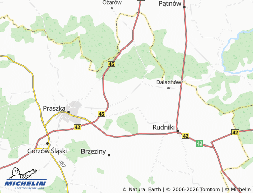 MICHELIN Gana map - ViaMichelin
