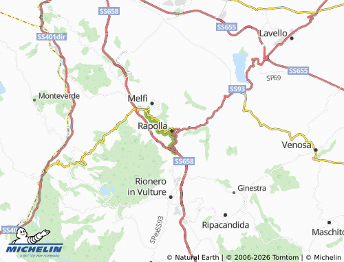 Mapa MICHELIN Rapolla - ViaMichelin