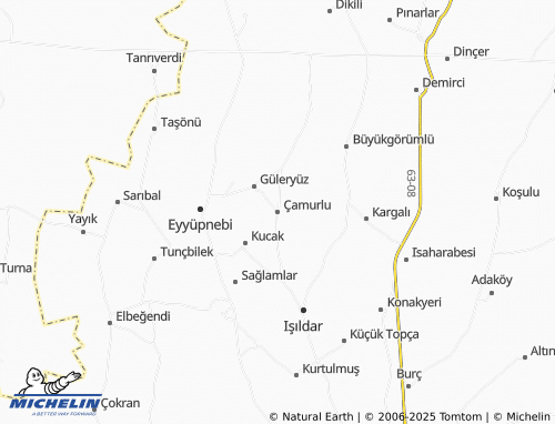 MICHELIN Çamurlu map - ViaMichelin