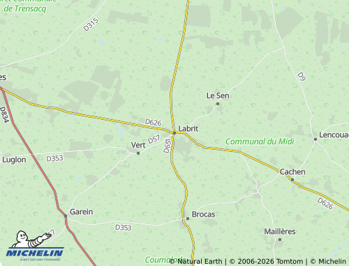 Mappa MICHELIN Labrit - ViaMichelin