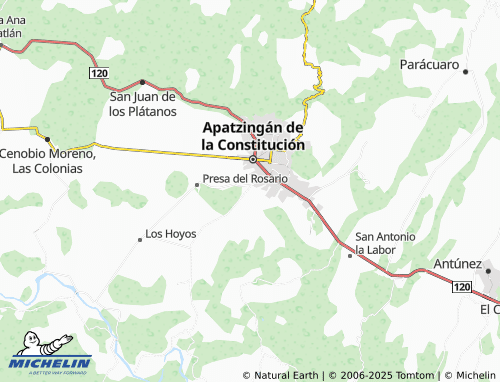 MICHELIN Jardín de las Flores map - ViaMichelin