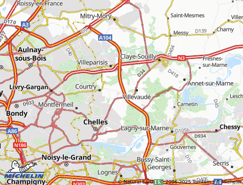 MICHELIN Le Pin map - ViaMichelin