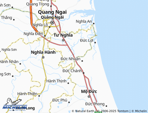 MICHELIN Sông Vệ map - ViaMichelin