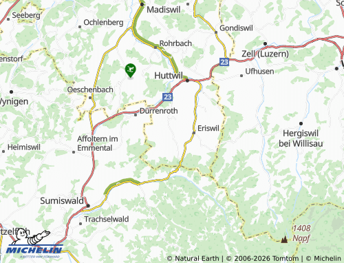 MICHELIN-Landkarte Wyssachen - ViaMichelin