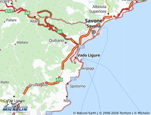 Carte MICHELIN Vado Ligure - ViaMichelin