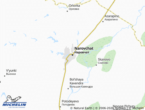 MICHELIN-Landkarte Narovchat - ViaMichelin