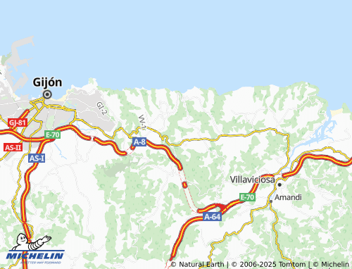 MICHELIN Arriba map - ViaMichelin