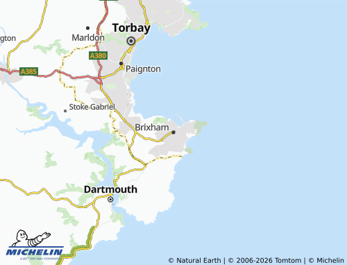 Carte MICHELIN Brixham - ViaMichelin