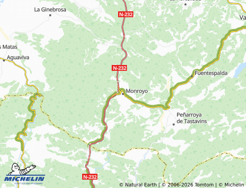 Mapa MICHELIN Monroyo - ViaMichelin
