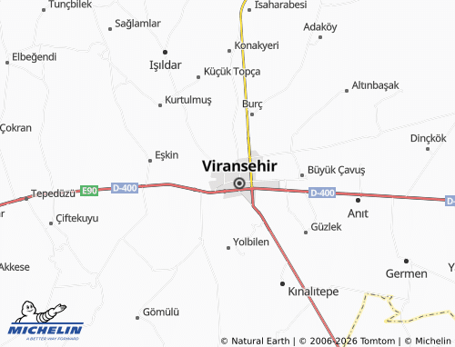 MICHELIN Azadi map - ViaMichelin