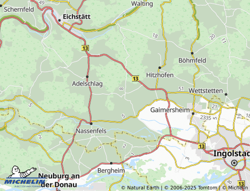 MICHELIN-Landkarte Tauberfeld - ViaMichelin
