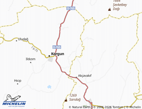 MICHELIN İkiçam map - ViaMichelin