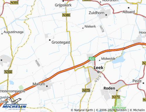 Kaart MICHELIN Boerakker - ViaMichelin