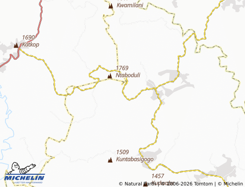 MICHELIN-Landkarte Gwadane - ViaMichelin