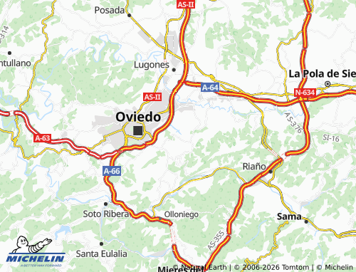 MICHELIN-Landkarte Pando - ViaMichelin