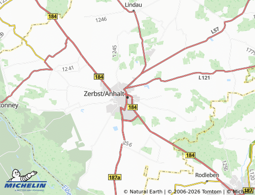 Mapa MICHELIN Zerbst/Anhalt - ViaMichelin
