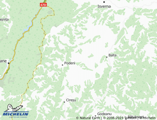 Carte MICHELIN Mălărișca - ViaMichelin