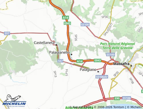 MICHELIN Palagianello map - ViaMichelin