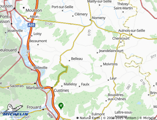 Carte MICHELIN Sivry - ViaMichelin