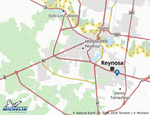 Mappa MICHELIN Sierra Las Lomas - ViaMichelin